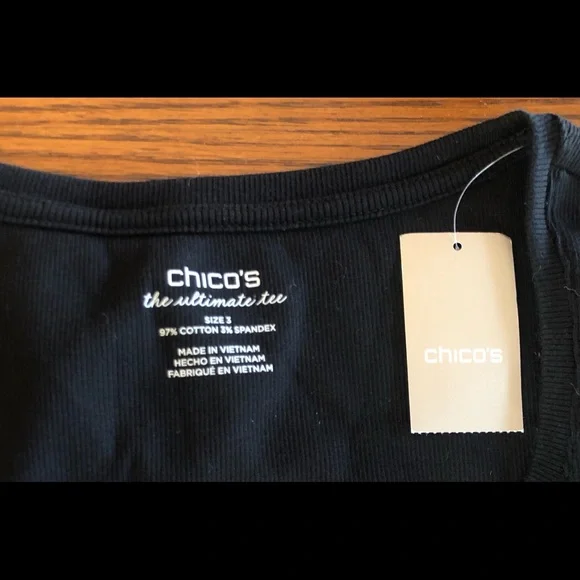 Chico’s black sleeveless tank Size 3 XL 16 New with Tags! - Picture 2 of 7